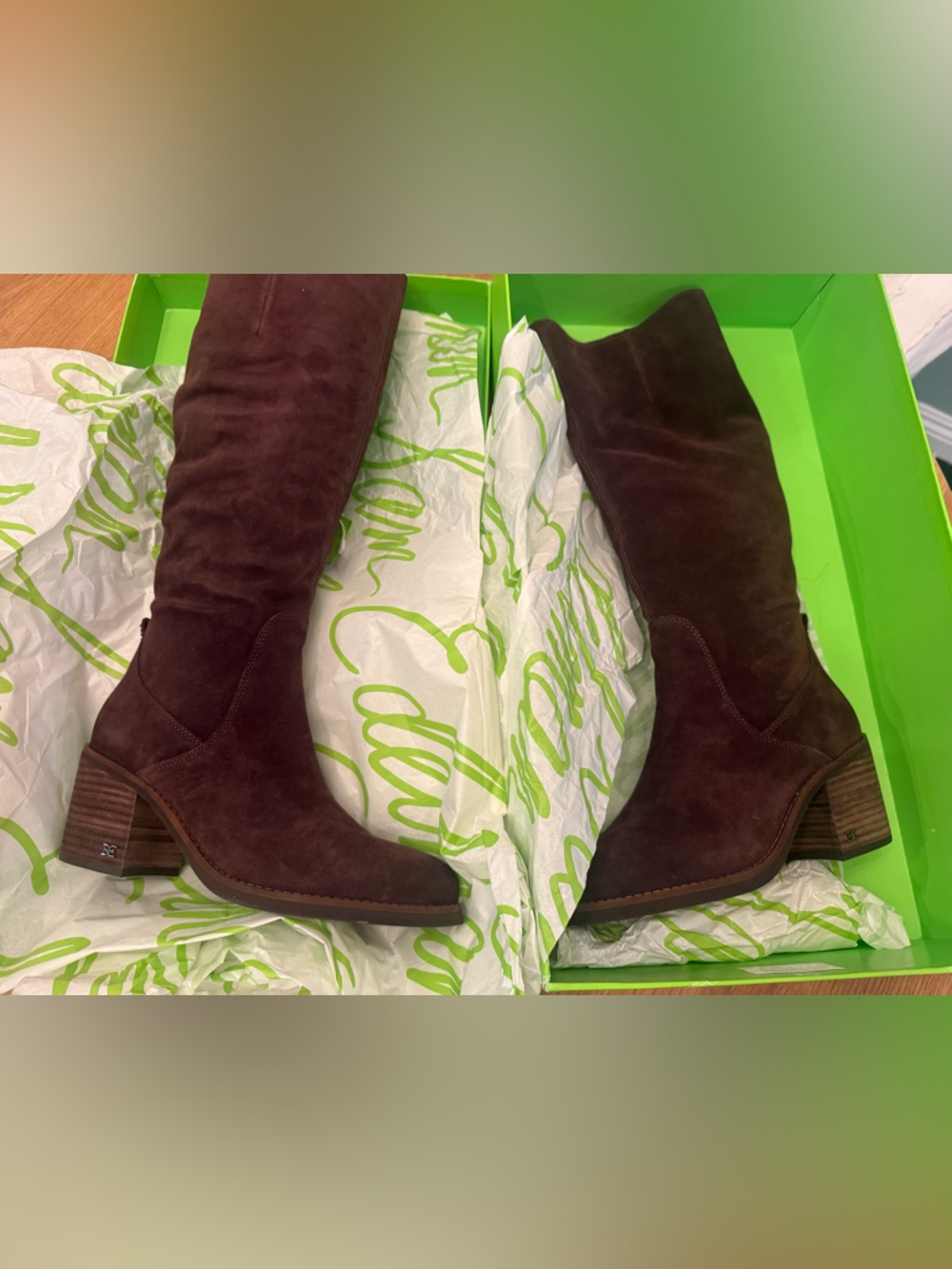 NWT; Sam Edelman Soyer Knee High Boot Cafe Noir Wide Calf💥 - Picture 5 of 9